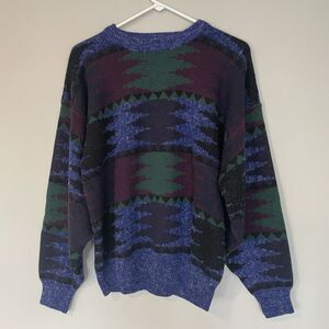 Vintage 80s Robert-Bruce Ski Nordic Sweater Size XL Grandpa Holiday Cosby‎ Mens
